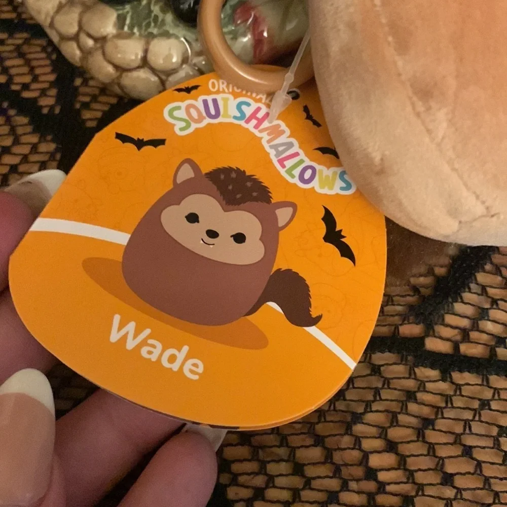 Squishmallow Halloween Wade Werewolf Clip NEW